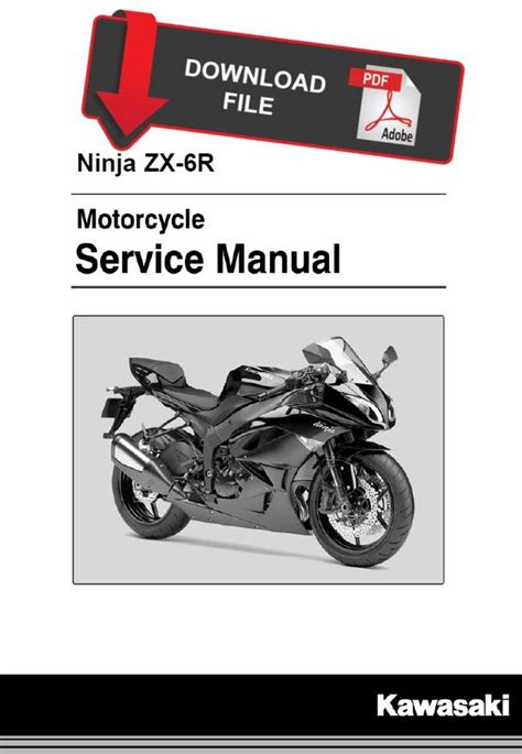 kawasaki zx6r service manual